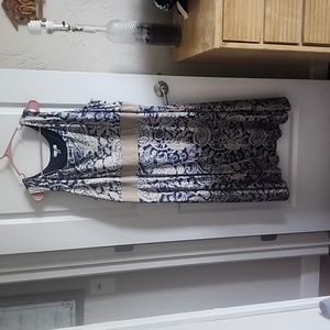 blue and tan dress size 22